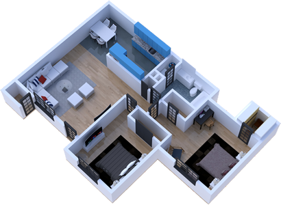 Two Bedroom / One Bath