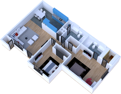 Two Bedroom / Two Bath